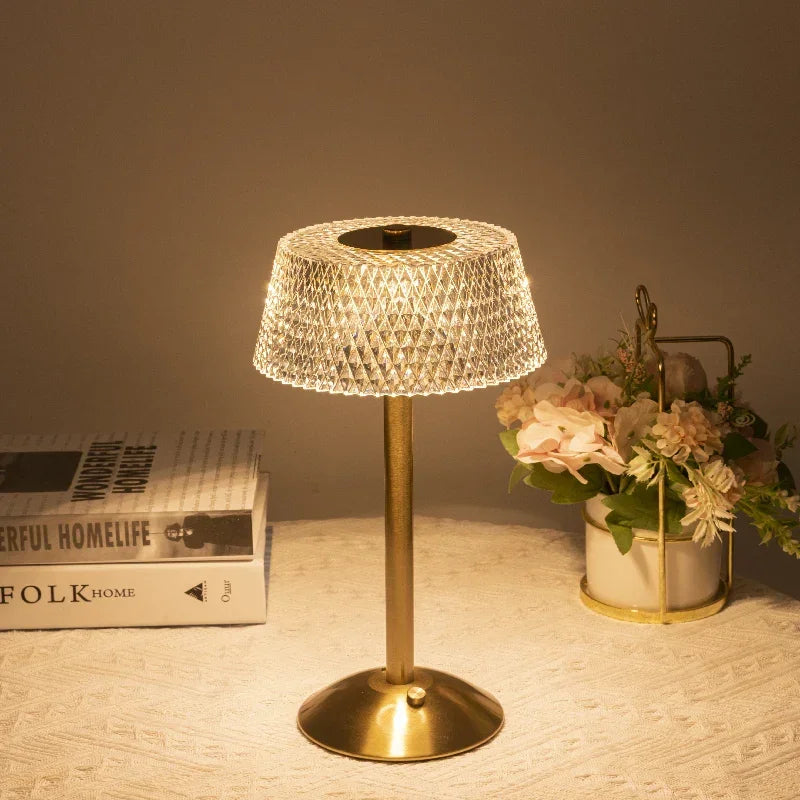 Luminária Led Europeia com Dimer Usb para Quarto e Bar Aquavera