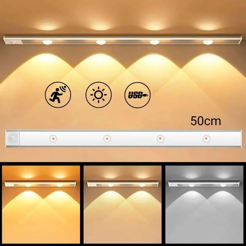 Luminária Led Magnética com Sensor de Movimento e Bateria Aquavera