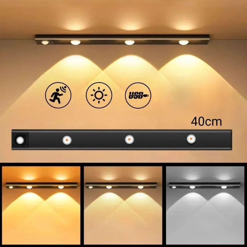 Luminária Led Magnética com Sensor de Movimento e Bateria Aquavera