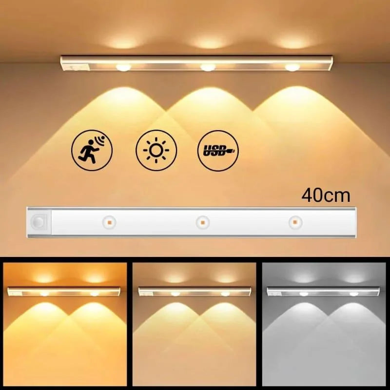 Luminária Led Magnética com Sensor de Movimento e Bateria Aquavera