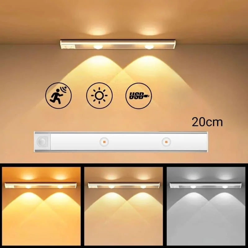 Luminária Led Magnética com Sensor de Movimento e Bateria Aquavera