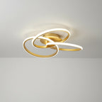 Luminária Led Trefoil Regulável Preta Branca e Dourada para Sala Aquavera