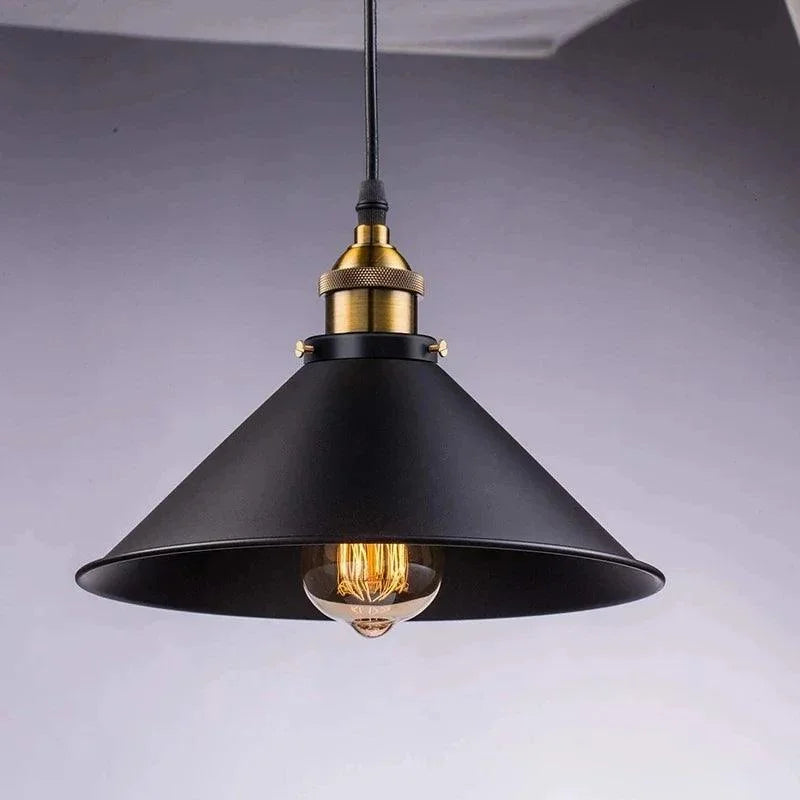 Luminária Pendente de Ferro Preto Vintage Estilo Nórdico para Decoração Aquavera