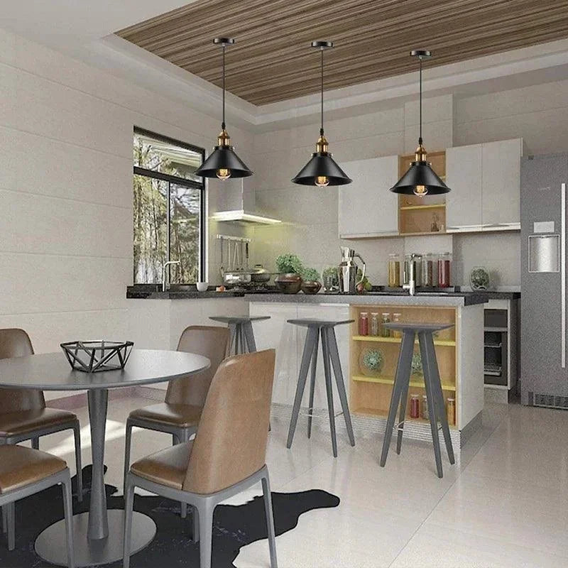 Luminária Pendente de Ferro Preto Vintage Estilo Nórdico para Decoração Aquavera