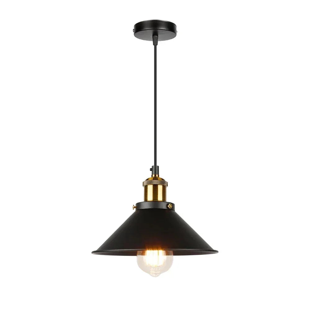 Luminária Pendente de Ferro Preto Vintage Estilo Nórdico para Decoração Aquavera