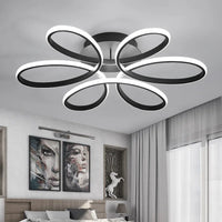Lustre de Teto em Alumínio com Design Floral para Sala e Quarto Aquavera