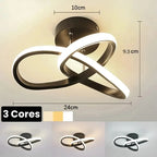 Lustre Led de Teto com 3 Cores para Quarto e Sala de Jantar Aquavera