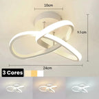 Lustre Led de Teto com 3 Cores para Quarto e Sala de Jantar Aquavera