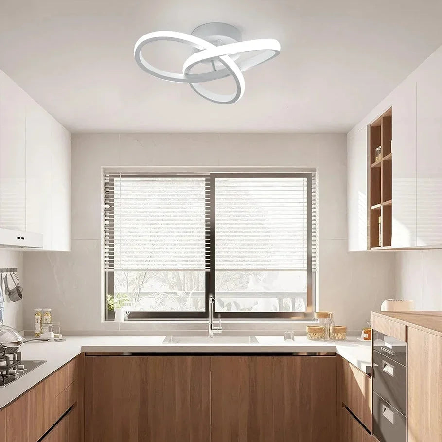 Lustre Led de Teto com 3 Cores para Quarto e Sala de Jantar Aquavera