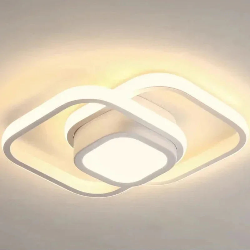 Lustre Led de Teto Moderno com 3 Cores para Quarto e Sala Aquavera