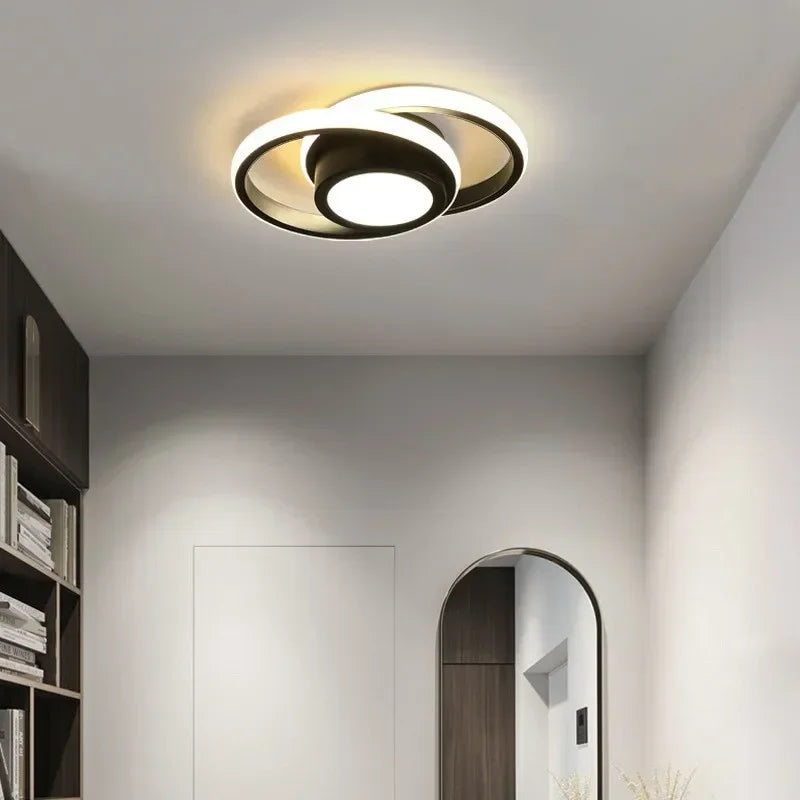 Lustre Led de Teto Moderno com 3 Cores para Quarto e Sala Aquavera
