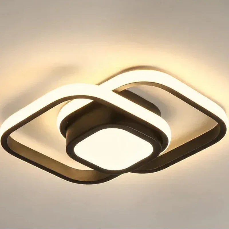 Lustre Led de Teto Moderno com 3 Cores para Quarto e Sala Aquavera