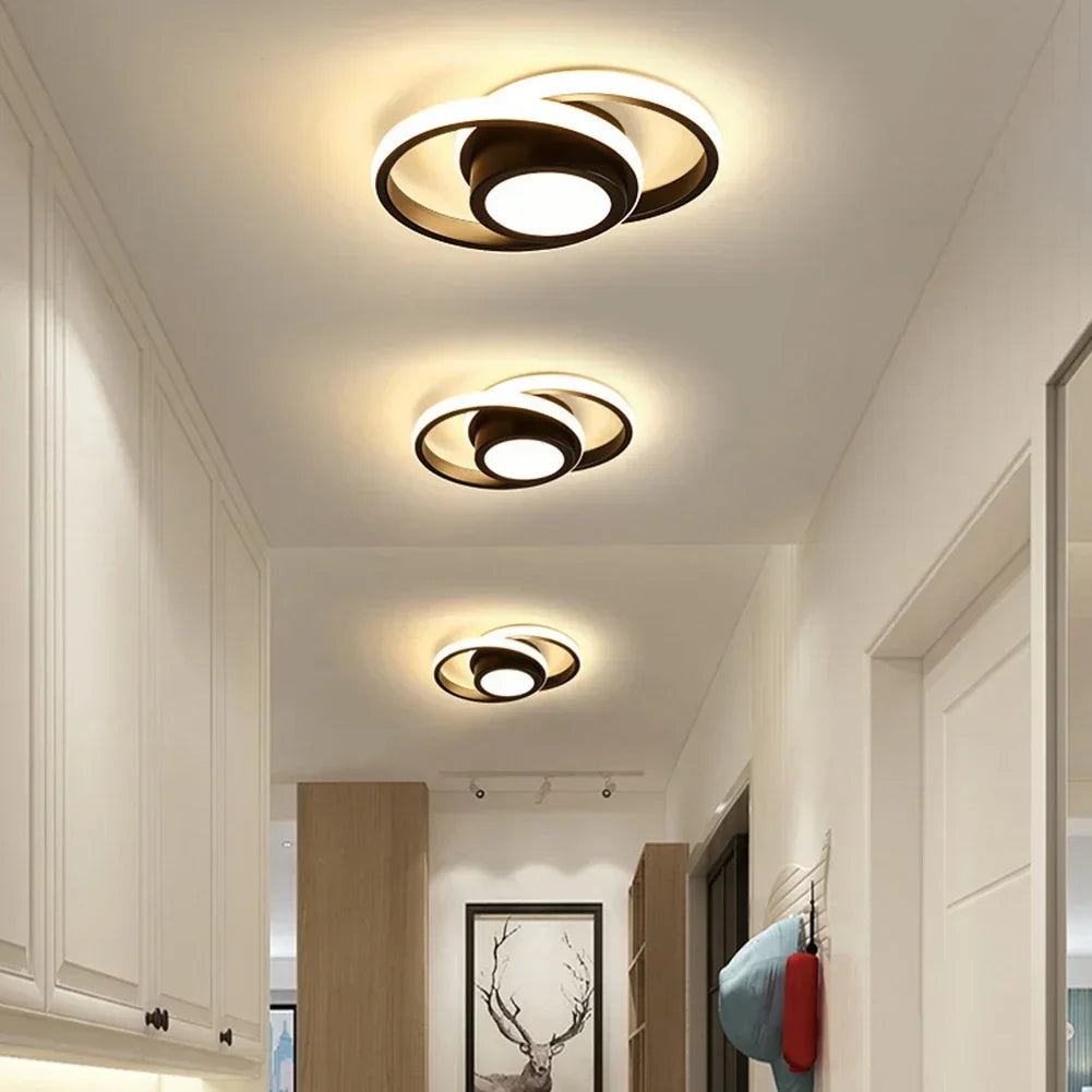 Lustre Led de Teto Moderno com 3 Cores para Quarto e Sala Aquavera