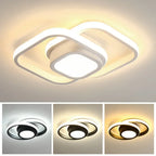 Lustre Led de Teto Moderno com 3 Cores para Quarto e Sala Aquavera