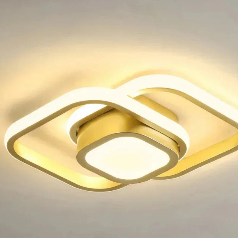 Lustre Led de Teto Moderno com 3 Cores para Quarto e Sala Aquavera