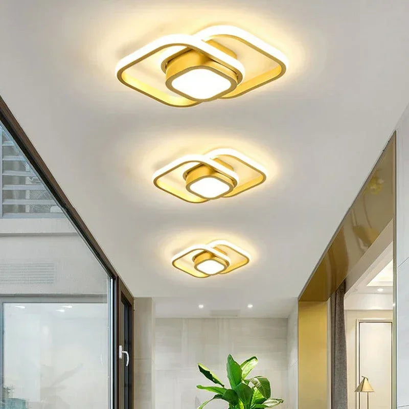 Lustre Led de Teto Moderno com 3 Cores para Quarto e Sala Aquavera