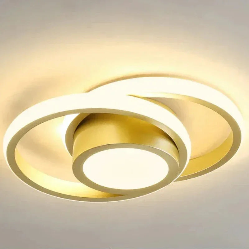 Lustre Led de Teto Moderno com 3 Cores para Quarto e Sala Aquavera