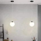 Lustre Pendente de Vidro com Led para Sala e Quarto Aquavera