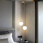 Lustre Pendente de Vidro com Led para Sala e Quarto Aquavera