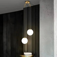 Lustre Pendente de Vidro com Led para Sala e Quarto Aquavera
