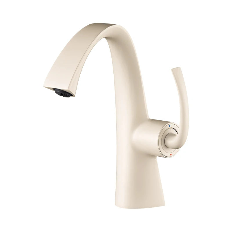 Torneira Para Banheiro Monocomando Com Misturador Minimalista Moderna Satin