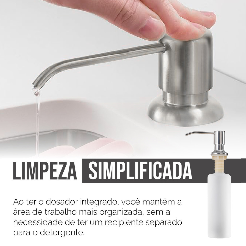 Cuba Cozinha Gourmet Pia Aço Inox Dupla Quadrada Acessórios