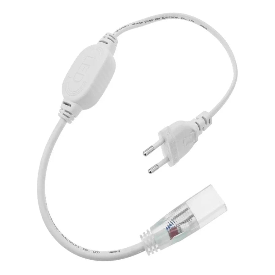 1 a 10 Metros Mangueira Fita de Led 5050 Branco Quente ou Frio 110v ou 220v + conector Fonte Rabicho