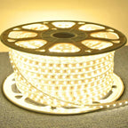 1 a 10 Metros Mangueira Fita de Led 5050 Branco Quente ou Frio 110v ou 220v + conector Fonte Rabicho