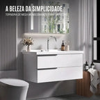 Torneira Misturador Banheiro Cascata Bancada 360° Aço Inox 2 Furos Cromada Brilhante