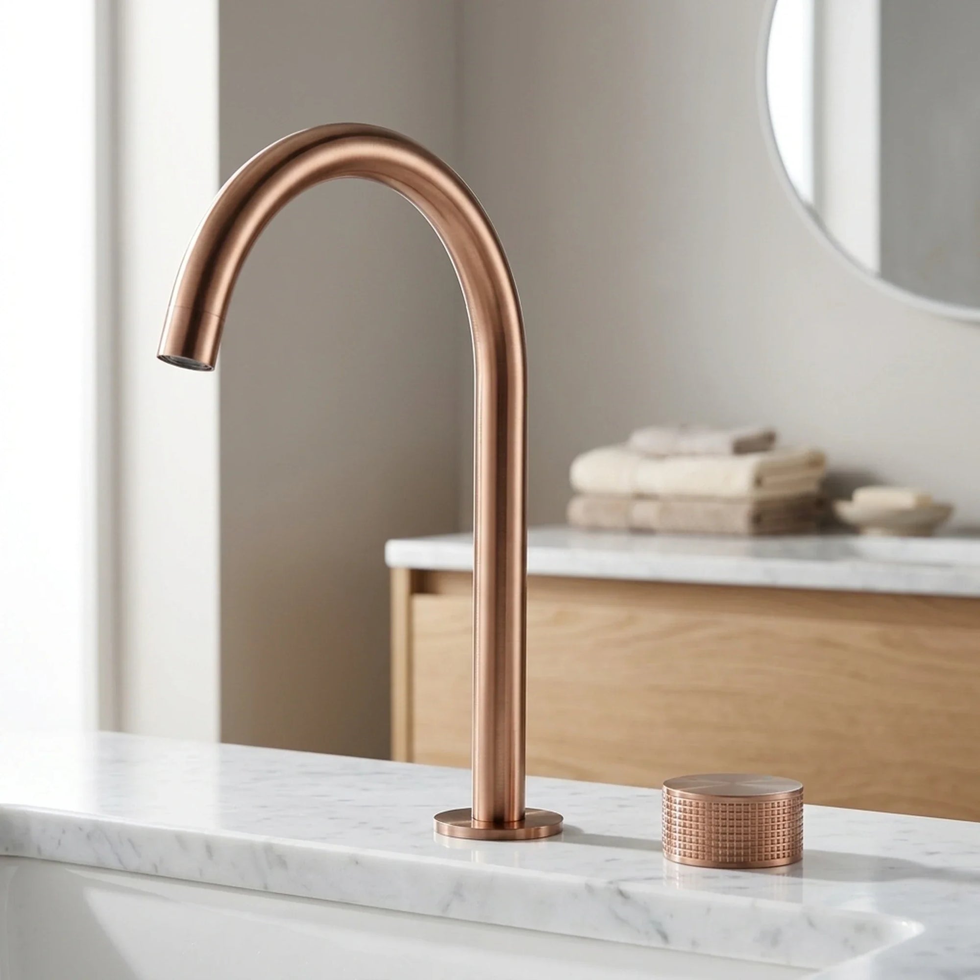 Torneira Misturador Banheiro Cascata Bancada 360° Aço Inox 2 Furos