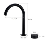 Torneira Misturador Banheiro Cascata Bancada 360° Aço Inox 2 Furos
