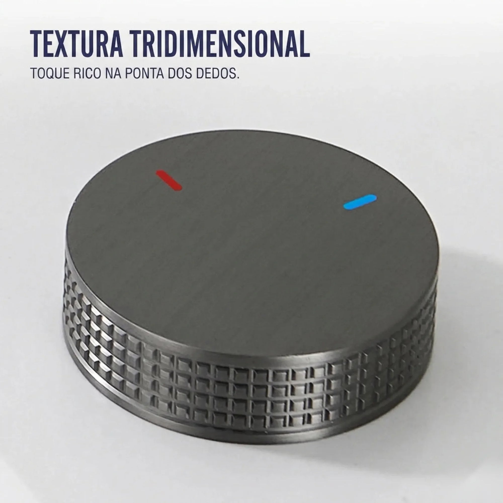 Torneira Misturador Banheiro Cascata Bancada 360° Aço Inox 2 Furos Cinza Fosco