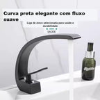 Torneira para Banheiro Monocomando Luxury Preto Fosco Quente e Fria