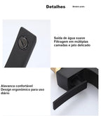 Torneira para Banheiro Monocomando Luxury Preto Fosco Quente e Fria