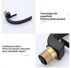 Torneira para Banheiro Monocomando Luxury Preto Fosco Quente e Fria