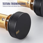 Torneira Misturador Banheiro 3 Furos Preto Fosco com Bica 360°