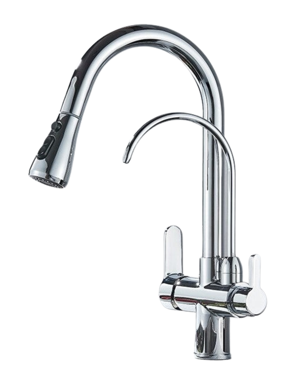 Torneira Gourmet Monocomando com Filtro e Jato Extensível Cromada