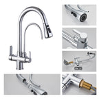 Torneira Para Cozinha Gourmet Monocomando Dupla Função Filtro Jato Extensível