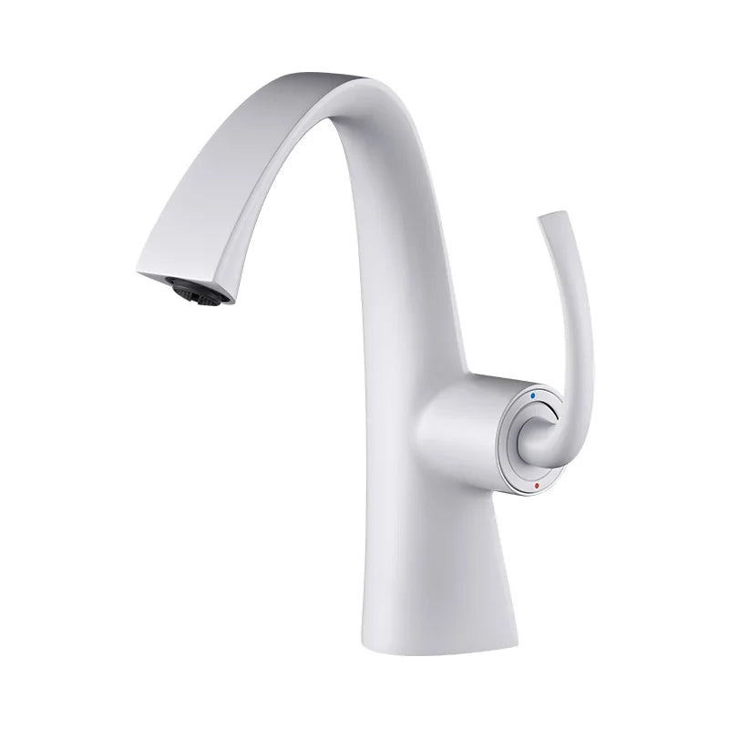 Torneira Para Banheiro Monocomando Com Misturador Minimalista Moderna Satin